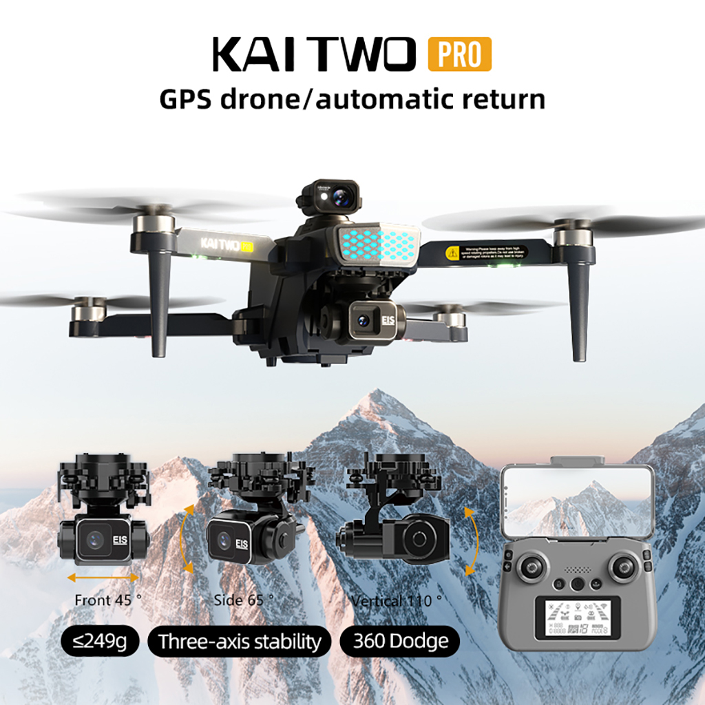 KAI TWO PRO GPS Drone 4K Profe - مراجعة Drone Camera Professional وسعره