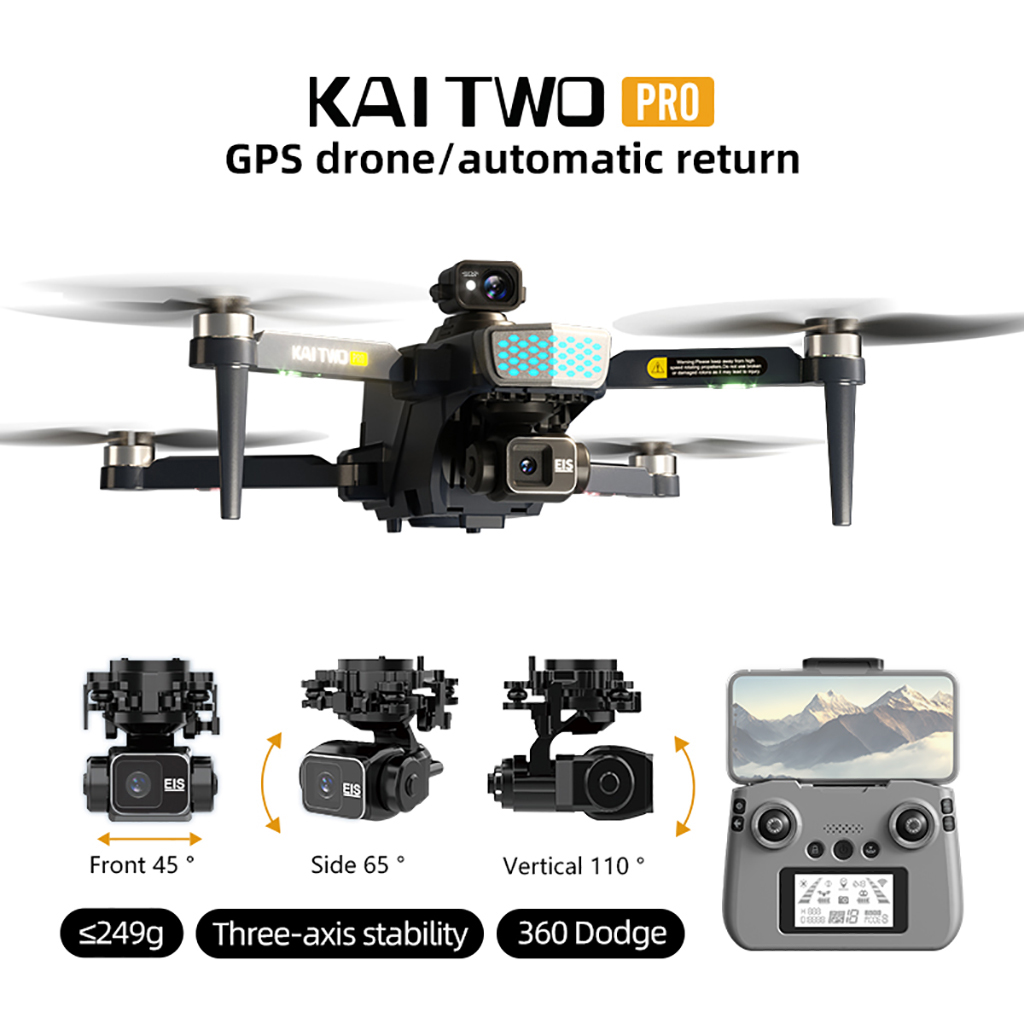KAI TWO PRO GPS Drone 4K Profe - مراجعة Drone Camera Professional وسعره
