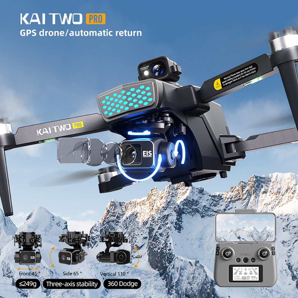 KAI TWO PRO GPS Drone 4K Profe - مراجعة Drone Camera Professional وسعره