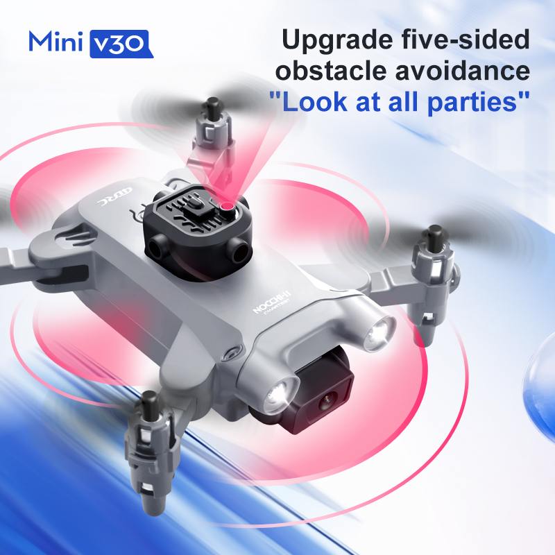 Mini V30 WiFi FPV Drone With 4 - مراجعة Drone Camera Lens وسعره