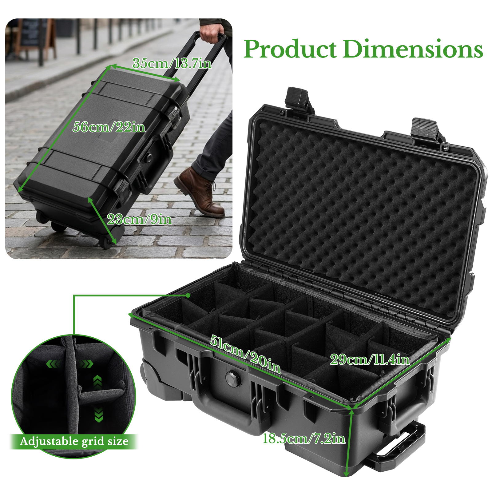 Camera Large Protective Hard C - مراجعة Drone Camera Case وسعره
