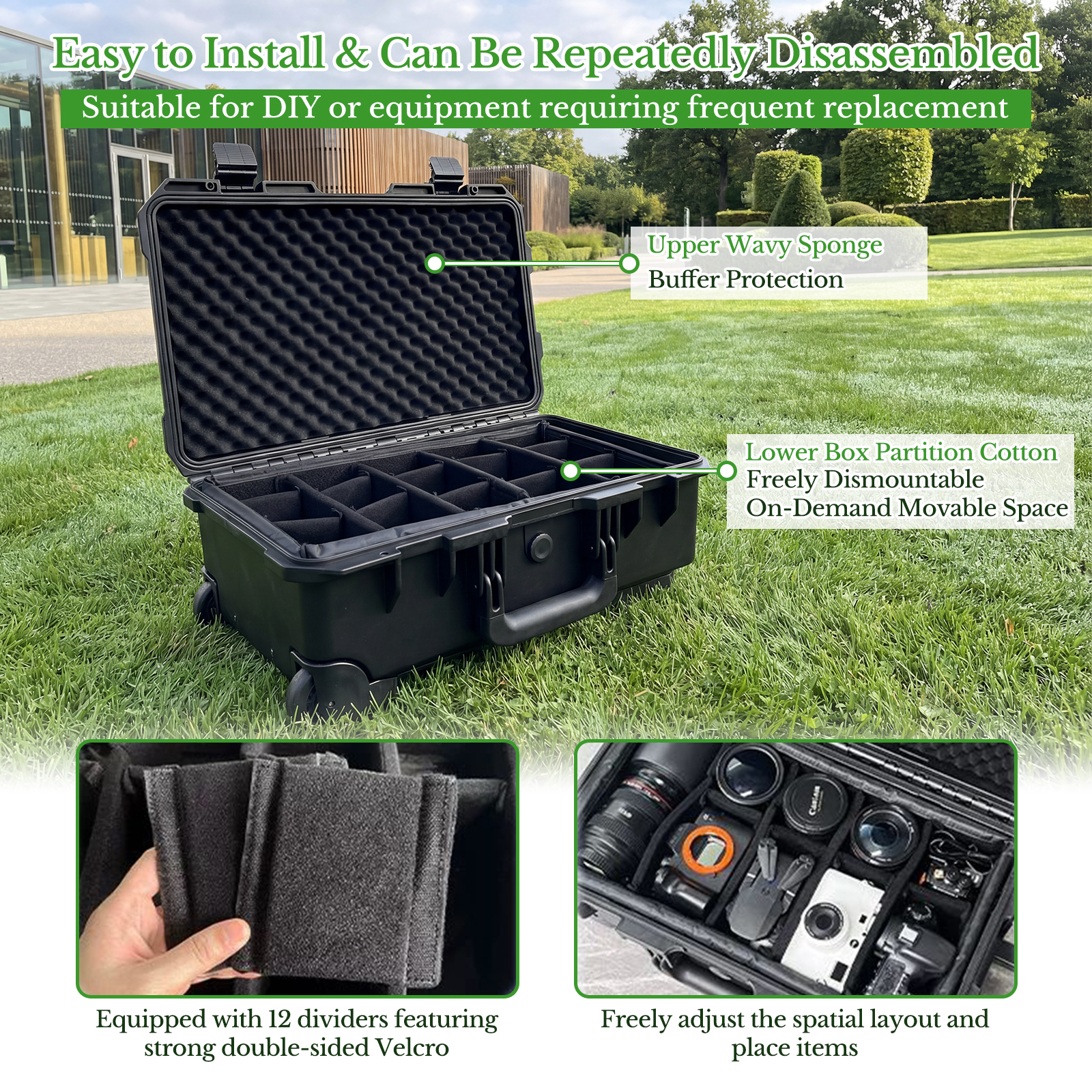 Camera Large Protective Hard C - مراجعة Drone Camera Case وسعره