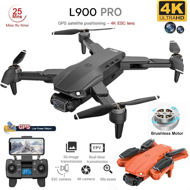 L900 Pro GPS Drone 4K Professi - مراجعة Drone Camera Lens وسعره