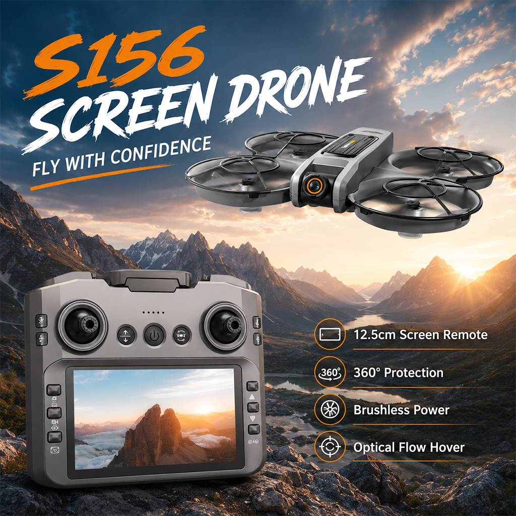 ZNLYRION S156 RC Drone 8K Dual - مراجعة Drone Camera Mount وسعره