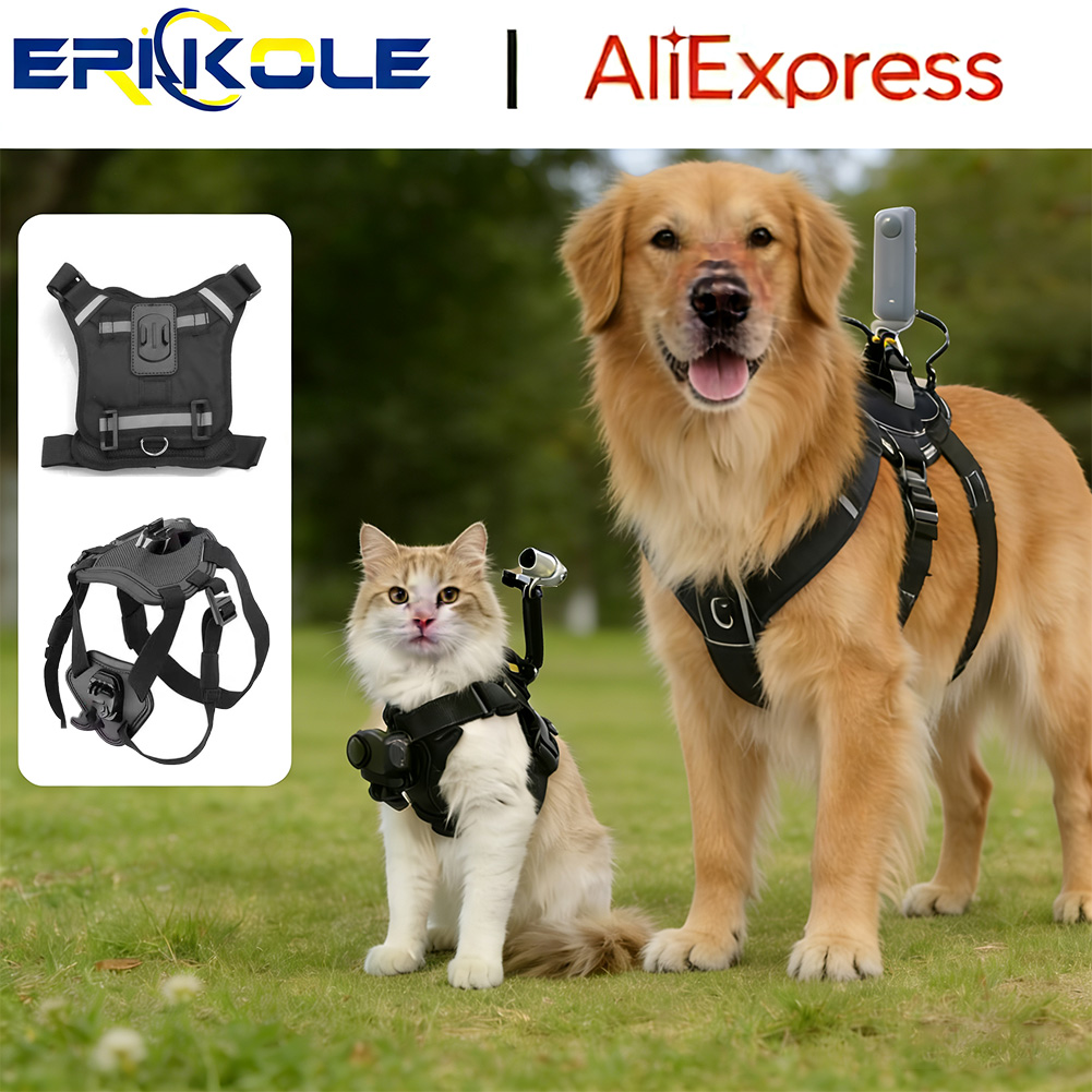 Pet Camera Harness Mount for G - مراجعة Drone Camera Action وسعره