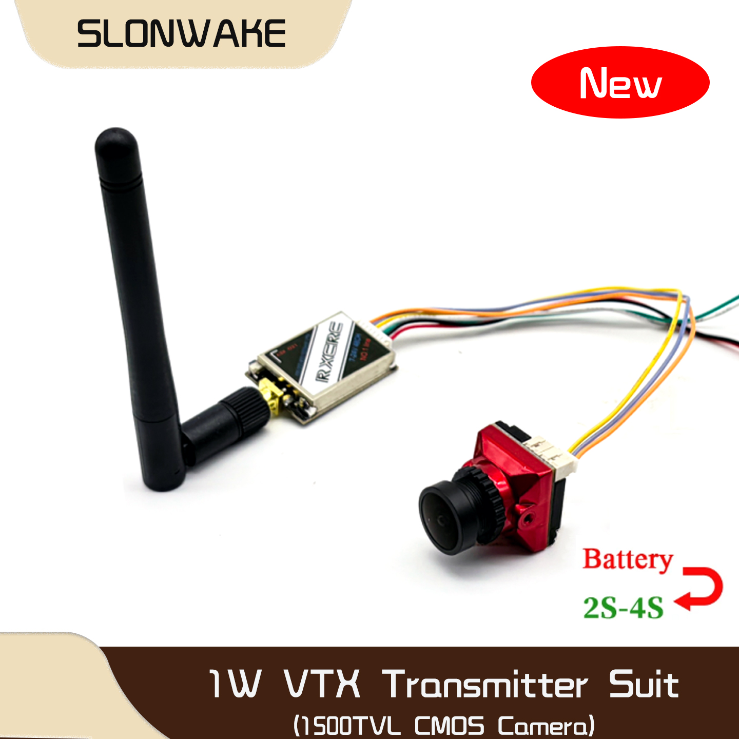 SLONWAKE  5.8G 48CH 1W VTX 100 - مراجعة Drone Camera Lens وسعره