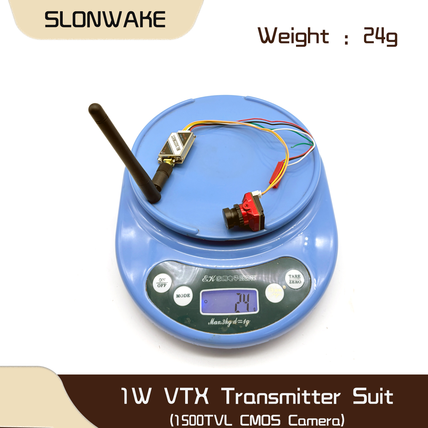 SLONWAKE  5.8G 48CH 1W VTX 100 - مراجعة Drone Camera Lens وسعره