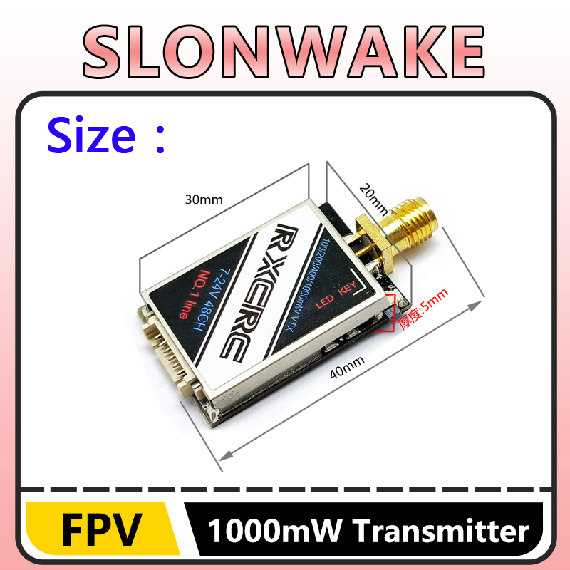 SLONWAKE  5.8G 48CH 1W VTX 100 - مراجعة Drone Camera Lens وسعره