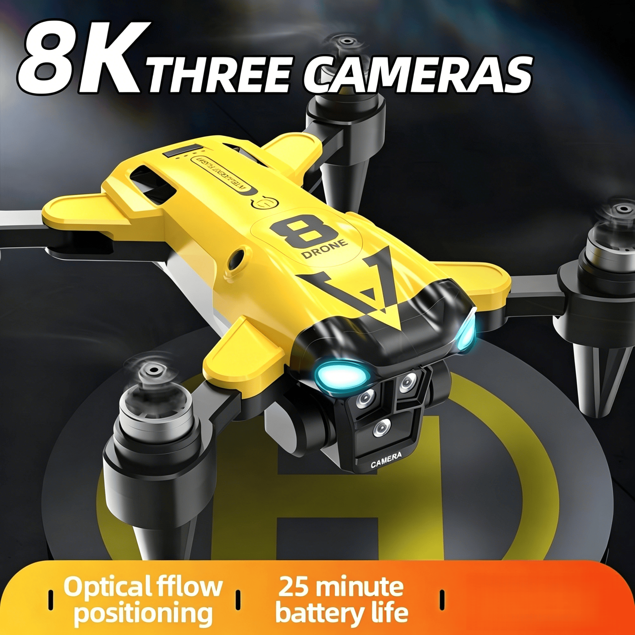 New Quadcopter with Triple Cam - مراجعة Drone Camera Mount وسعره