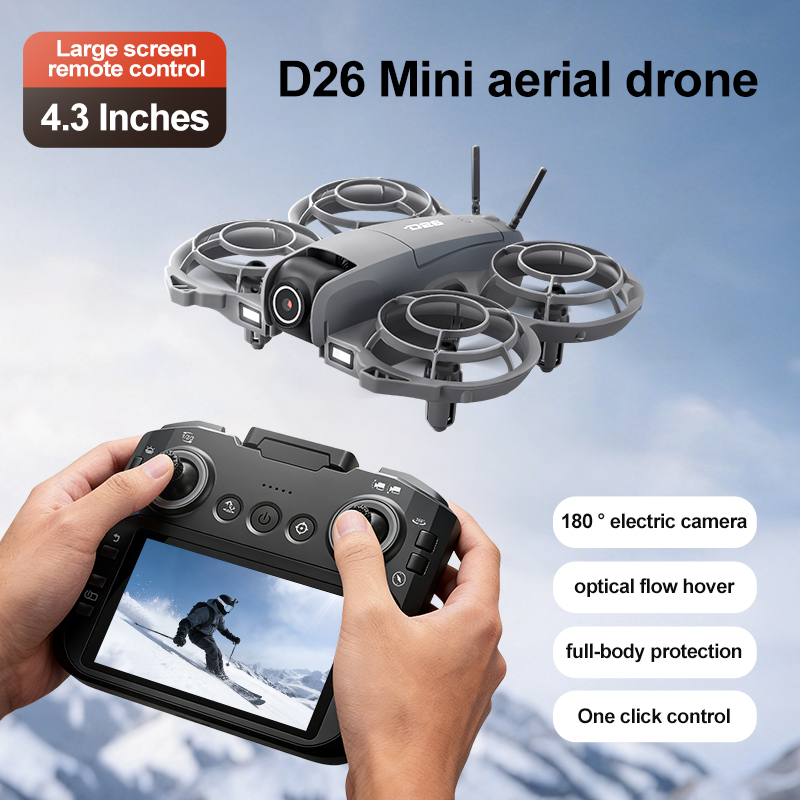 D26 Drone 4K Aerial HD 180° Ca - مراجعة Drone Camera With Gimbal وسعره