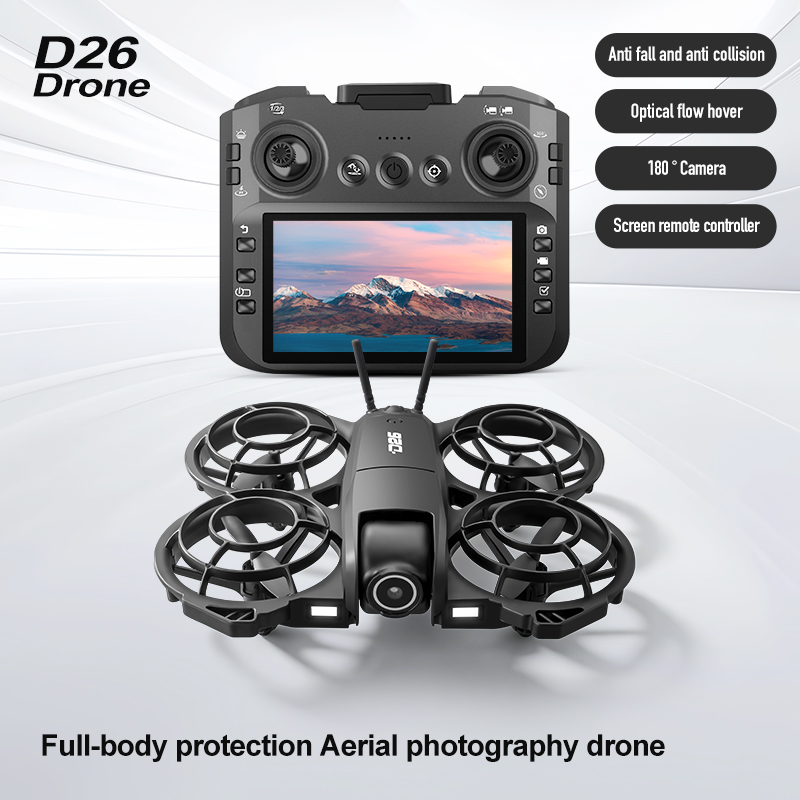 D26 Drone 4K Aerial HD 180° Ca - مراجعة Drone Camera With Gimbal وسعره