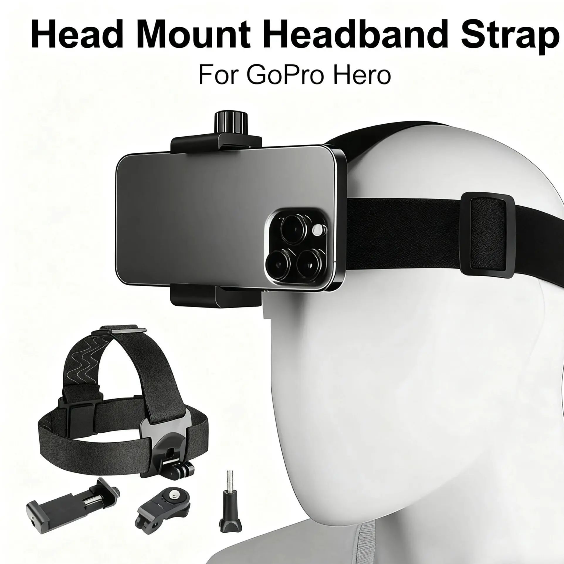 Head Mount Headband Strap Mobi - مراجعة Drone Camera Action وسعره