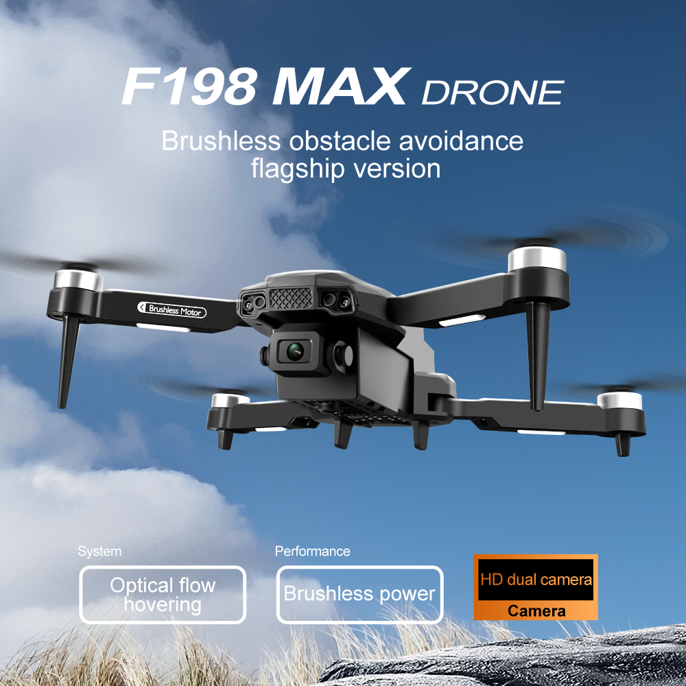 New F198 Drone Professional Du - مراجعة Drone Camera Wide Angle وسعره