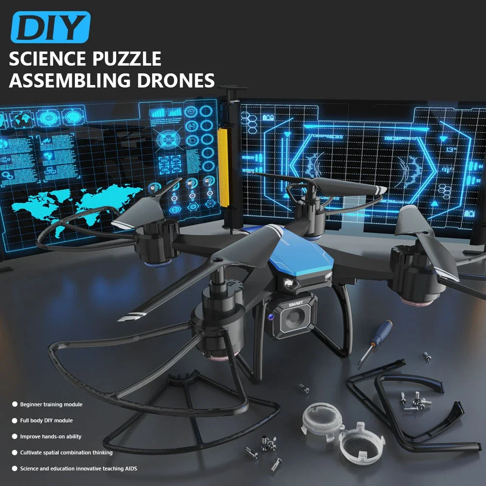 JJRC H108 DIY Teaching Assembl - مراجعة Drone Camera 4K وسعره