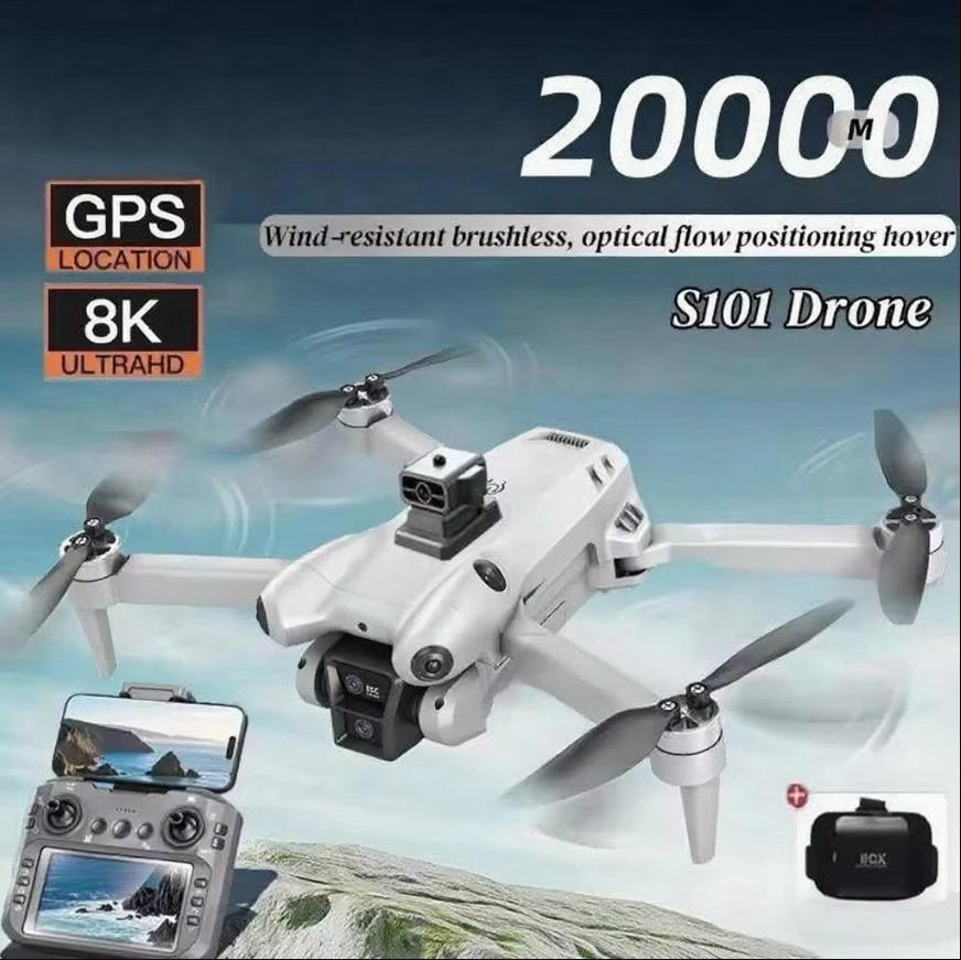 S101 Drone 8K HD Professinal D - مراجعة Drone Camera Wide Angle وسعره