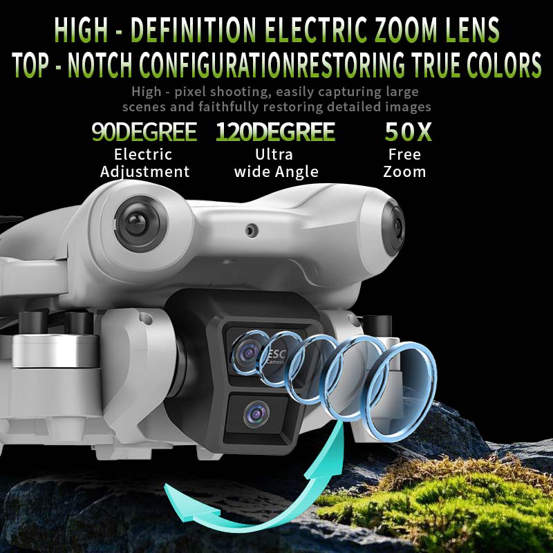 S101 Drone 8K HD Professinal D - مراجعة Drone Camera Wide Angle وسعره