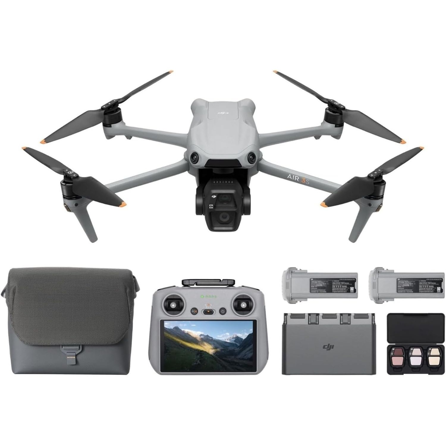 DJI Air 3S Fly More Combo (RC  - مراجعة Drone Camera Wide Angle وسعره