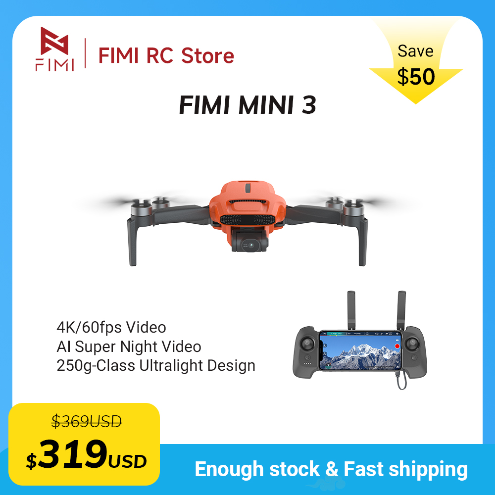 FIMI MINI 3 Camere Drone 4K 60 - مراجعة Drone Camera With Gimbal وسعره