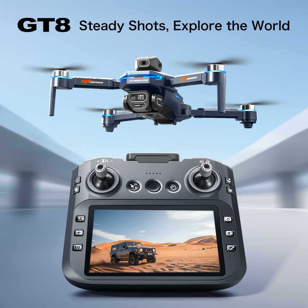 GT8 Obstacle Avoidance Aerial  - مراجعة Drone Camera Hd وسعره