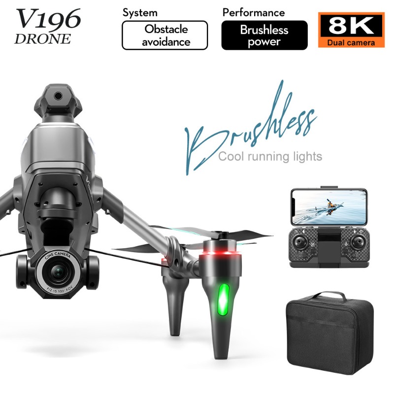 2025 V196 Automatic Obstacle A - مراجعة Drone Camera With Gimbal وسعره