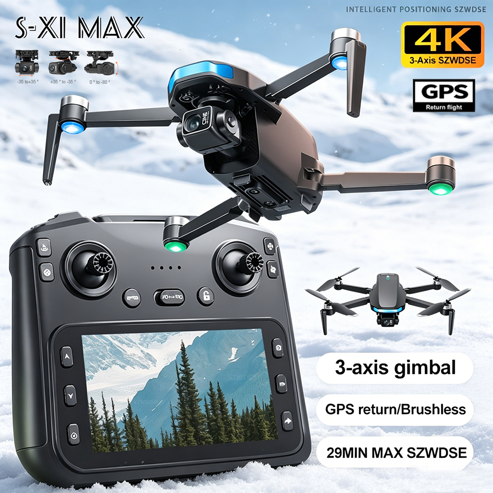 New S-X1 MAX Drone GPS 8K Prof - مراجعة Drone Camera Professional وسعره