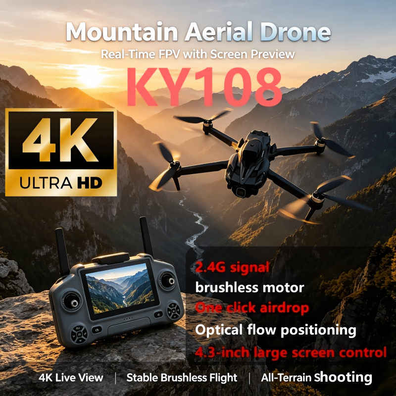 2026 New KY108 Drone With 4K C - مراجعة Drone Camera Night Vision وسعره